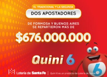 ¡DOS APOSTADORES SE REPARTIERON MÁS DE $676 MILLONES EN EL QUINI 6!