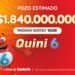 ¡ESTA NOCHE SE VIENE UN SUPER POZO DE $1.840 MILLONES EN EL QUINI 6!