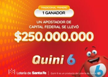 ¡UN APOSTADOR SE LLEVÓ $250 MILLONES EN EL QUINI 6!