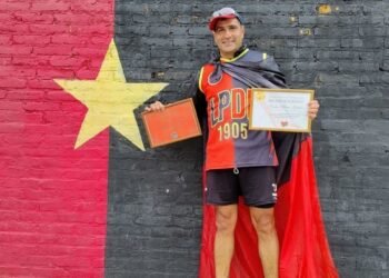 De Coronda a Santa Fe Recorrió 50 kilómetros en homenaje al aniversario de Colón