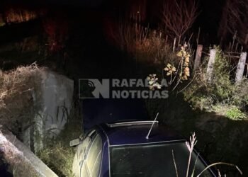 María Juana: un auto terminó en la cuneta