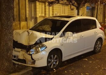 Empezó el «finde» antes de tiempo: estampó el auto contra un árbol