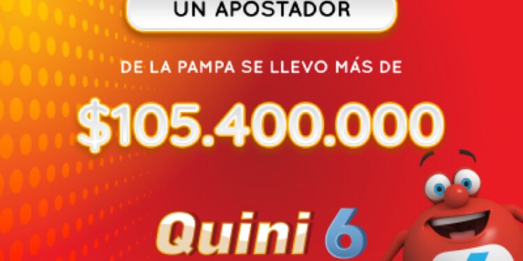 UN PAMPEANO SE LLEVÓ MÁS DE $105 MILLONES EN EL QUINI 6