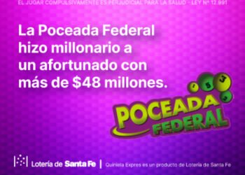 ¡LA POCEADA FEDERAL TUVO UN GANADOR POR MÁS DE $48 MILLONES!
