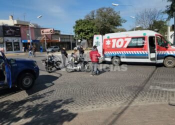 Choque en barrio San Martín, en la complicada hora del mediodía