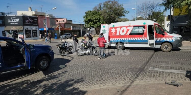 Choque en barrio San Martín, en la complicada hora del mediodía