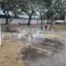 En plena sequía, se inundó una plaza rafaelina: ¿qué pasó?