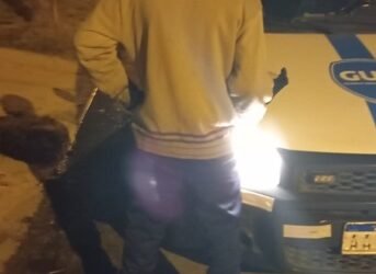 Sujeto detenido por cortar cables en barrio Mora