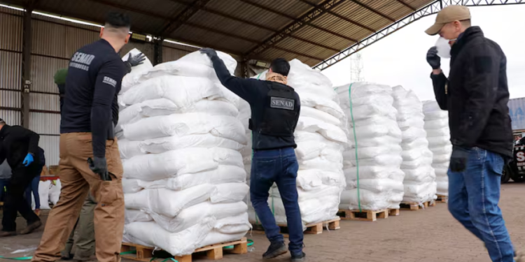 «Operativo dulzura» en Paraguay: decomisaron 4 toneladas de cocaína en la ruta de la hidrovía