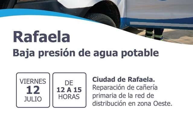 ASSA reparará cañería primaria de la red de distribución