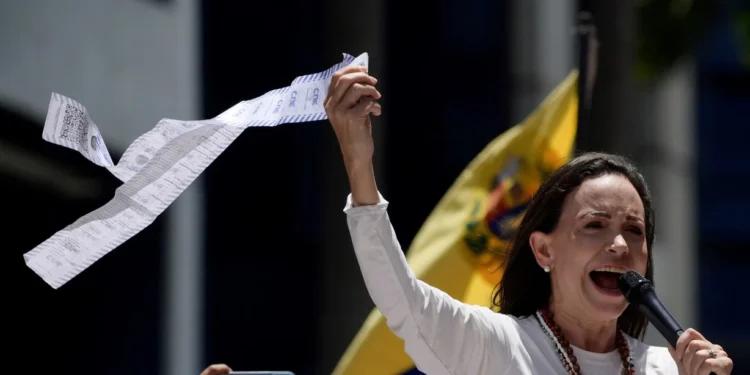 Venezuela Machado reapareció en una nueva y masiva protesta contra Maduro