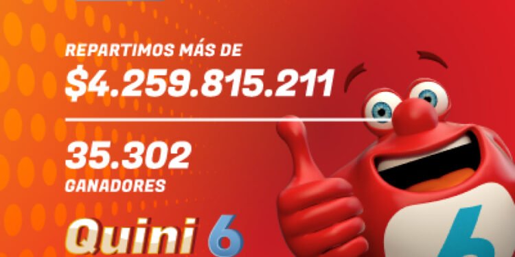 Quini 6 repartió más $4.200 millones en julio