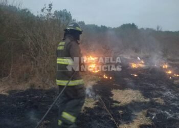 Bomberos sofocaron un incendio, provocado en el norte de Rafaela