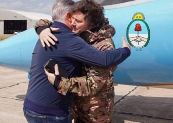 Javier Milei sobrevoló las zonas afectadas por los incendios forestales en Córdoba