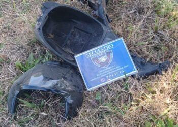Desarmaron una moto y abandonaron sus partes