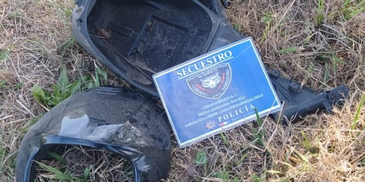 Desarmaron una moto y abandonaron sus partes