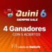 ¡Cuatro ganadores se repartieron el Siempre Sale del Quini 6!