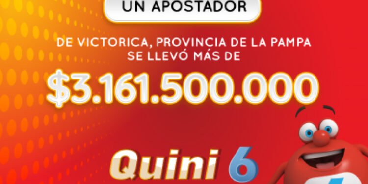 ¡Un pampeano se llevó más de $3.100 millones en el Quini 6!