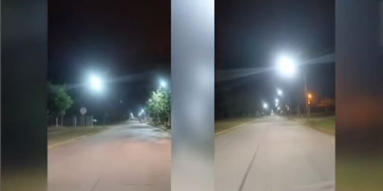 Barrio 2 de abril: instalaron nuevas luminarias LED