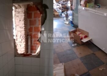 Boqueteros en barrio Villa Dominga: se llevaron gran cantidad de mercadería desde un comercio