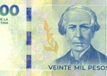 Comienza a circular el nuevo billete de 20.000 pesos
