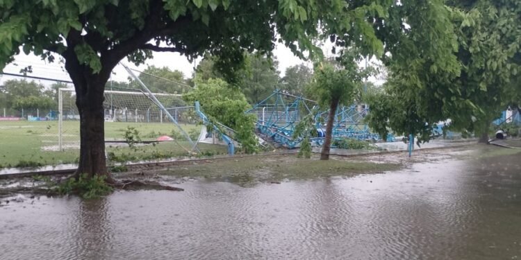 Los efectos del temporal en las instituciones deportivas de la ciudad
