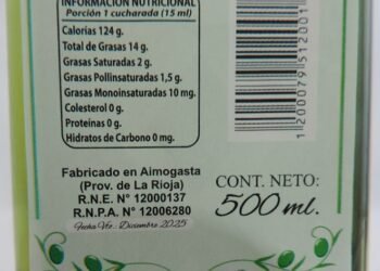 La ASSAL emitió un alerta alimentaria para un aceite de oliva extra virgen