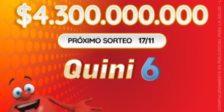 ¡Este domingo se viene el super pozo de $4.300 millones en el Quini 6!