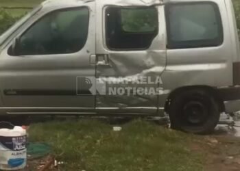 Video: el momento en que un árbol cae sobre una camioneta