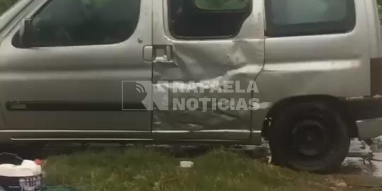 Video: el momento en que un árbol cae sobre una camioneta