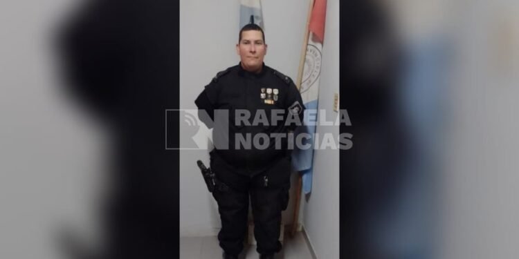 Un policía salvó la vida de un bebé en Lehmann