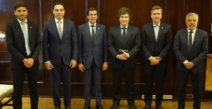 Gobernadores radicales llevaron menú de reclamos ante Javier Milei: energía, obra pública y rutas
