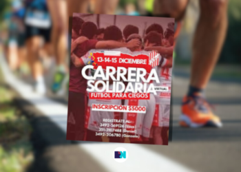 Carrera solidaria virtual: ¡Corré, apoyá y sumate al equipo de fútbol para ciegos de Rafaela!