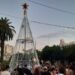 El encendido del arbolito iluminó el centro de la ciudad