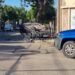 Impactante accidente y vuelco en barrio 9 de Julio