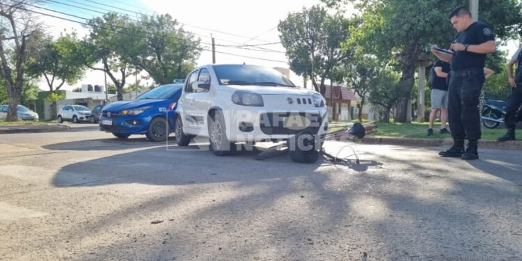 A cuadras de distancia, otro fuerte accidente en Rafaela