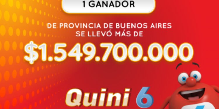 ¡Un bonaerense se llevó más de $1.549 millones en el Quini 6!