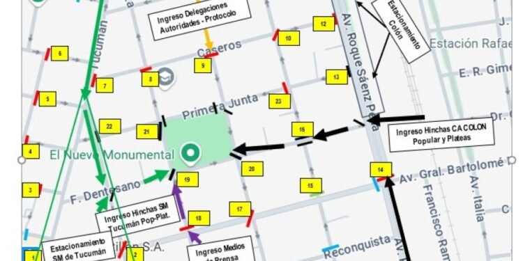 Día complicado en Alberdi y Sarmiento: múltiples cortes de calles por el partido de Colón
