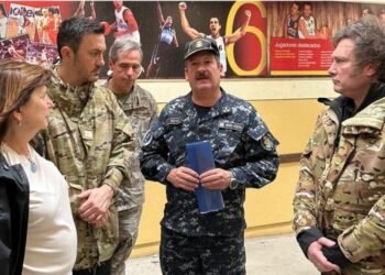 Javier Milei llegó a Báhía Blanca luego de la catástrofe hídrica