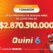 ¡Un bonaerense se llevó más de $2.870 millones en el Quini 6!