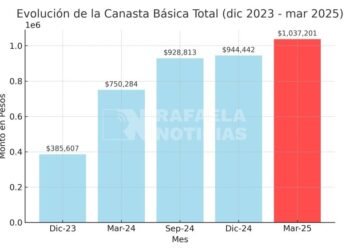 La Canasta Básica en Rafaela superó el millón de Pesos