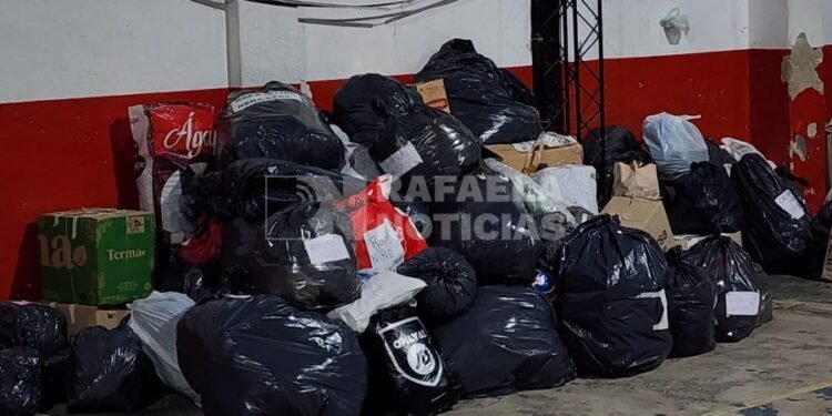 Solidaridad en Rafaela: vecinos colaboraron con donaciones para Bahía Blanca