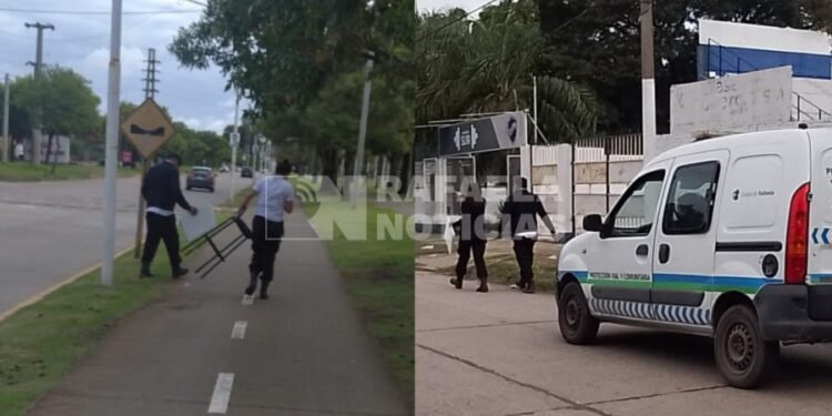 El Municipio retiró carteles políticos por estar en lugares no permitidos