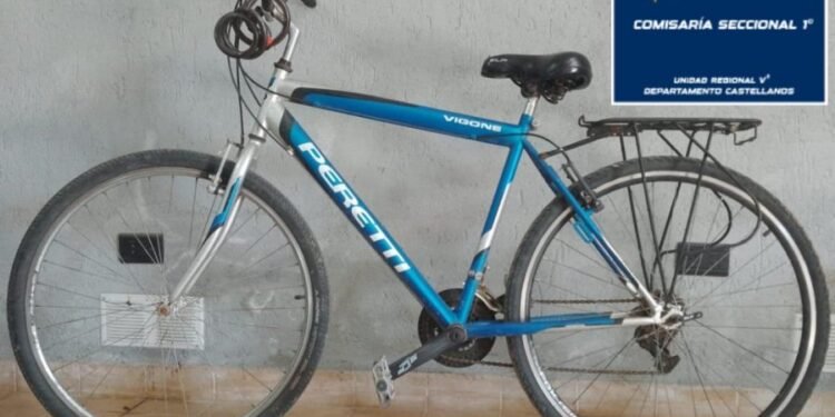 Recuperaron una bicicleta robada en Rafaela