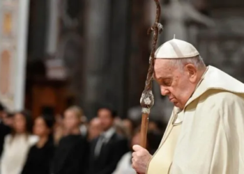 El papa Francisco envió un mensaje durante la misa que inicia los ritos de Semana Santa