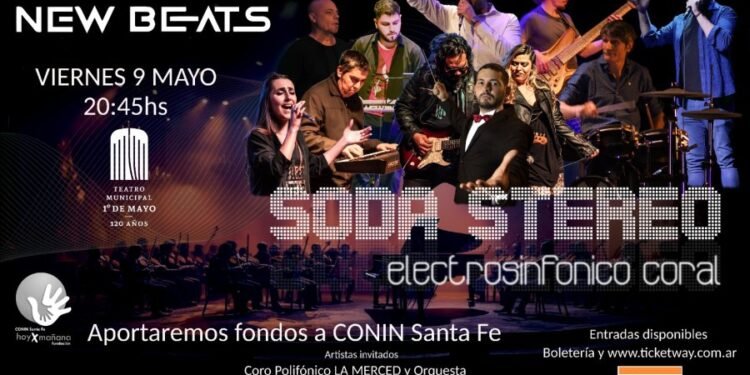 Soda Estéreo en clave sinfónica: un show solidario llega al Teatro Municipal de Santa Fe