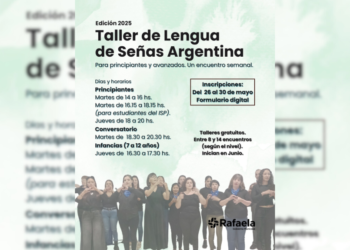 Abren las inscripciones para el taller de Lengua de Señas Argentina