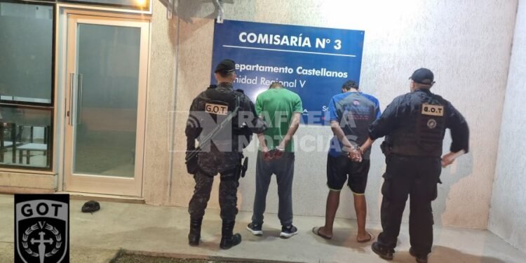 Sunchales: intentaron huir con una amoladora robada y terminaron detenidos