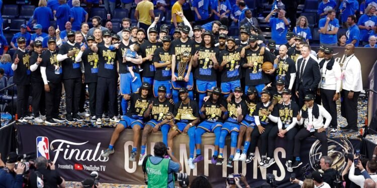 Básquet Oklahoma City Thunder venció a Indiana Pacers y es el nuevo campeón de la NBA