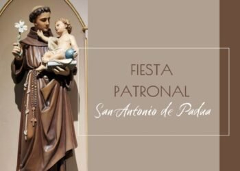Fiesta patronal en San Antonio de Padua: celebraciones religiosas, procesión y una cena comunitaria